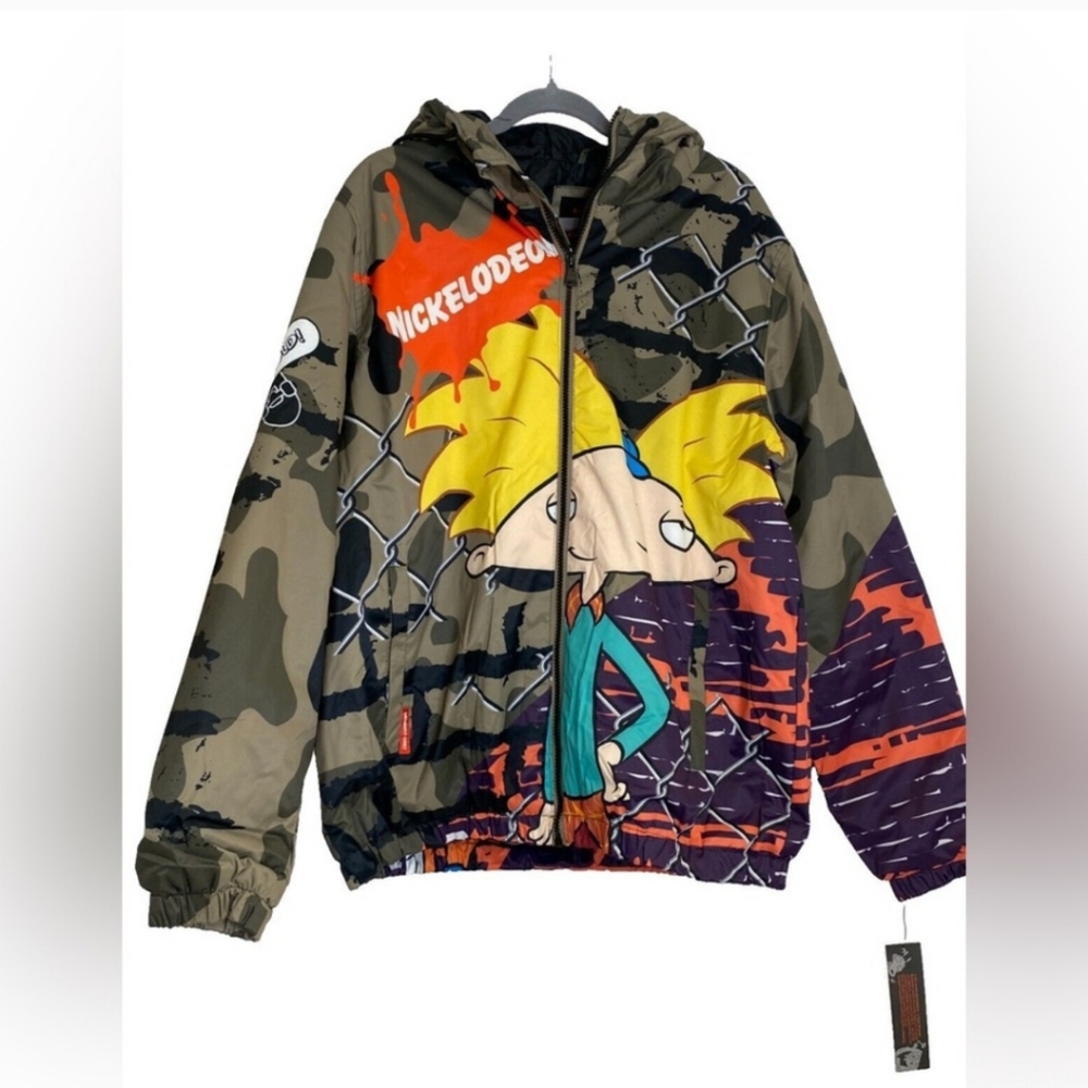 *New With Tags Y2K Nickelodeon Members Only X  Coat Featuring HEY ARNOLD*